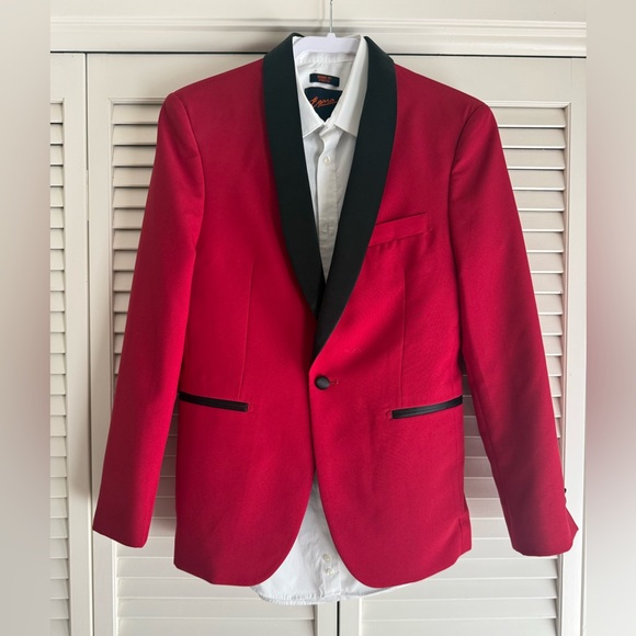 Egara Red Blazer Only with Black Accents